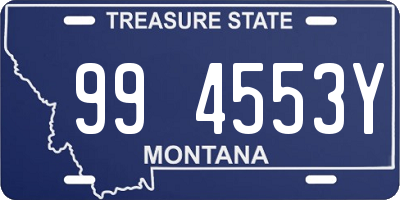 MT license plate 994553Y