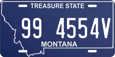 MT license plate 994554V