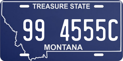 MT license plate 994555C