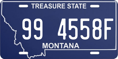 MT license plate 994558F