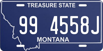 MT license plate 994558J