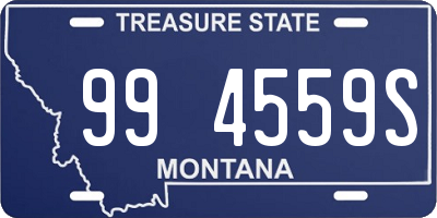 MT license plate 994559S