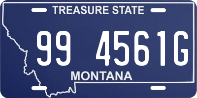 MT license plate 994561G