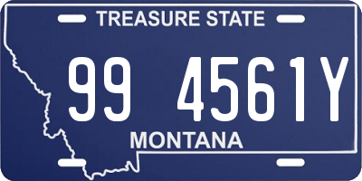 MT license plate 994561Y