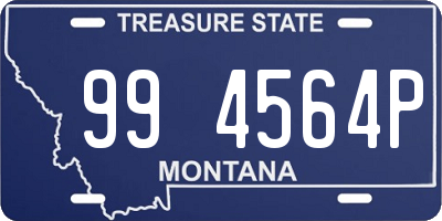 MT license plate 994564P