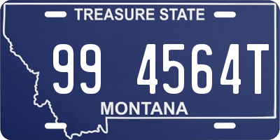 MT license plate 994564T