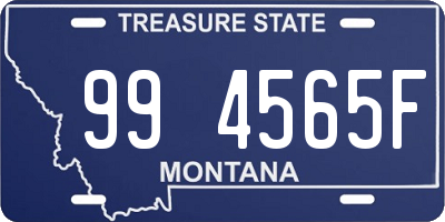 MT license plate 994565F