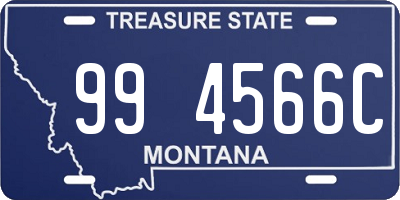 MT license plate 994566C