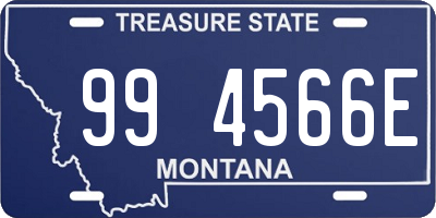 MT license plate 994566E