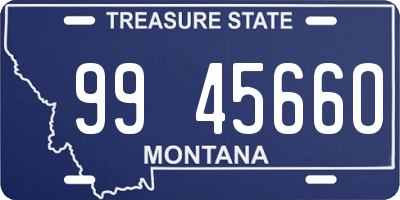 MT license plate 994566O