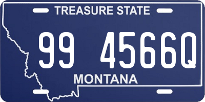 MT license plate 994566Q