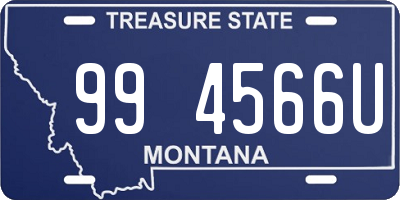 MT license plate 994566U