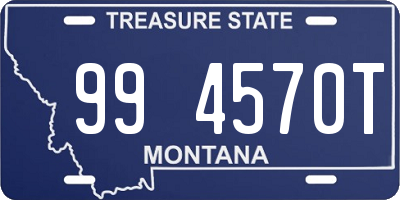 MT license plate 994570T