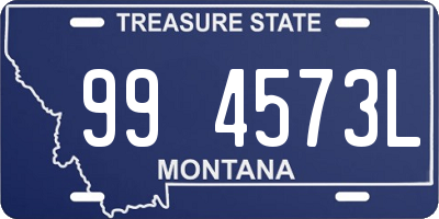 MT license plate 994573L