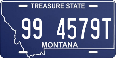 MT license plate 994579T