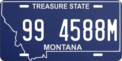 MT license plate 994588M