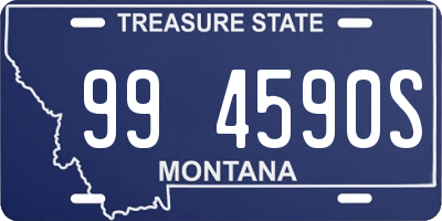 MT license plate 994590S