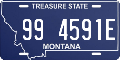 MT license plate 994591E