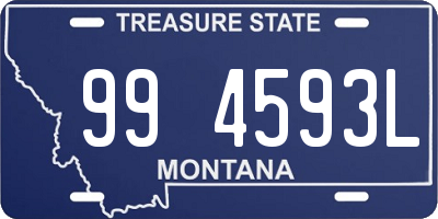 MT license plate 994593L