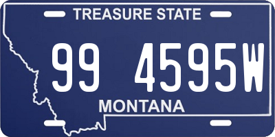 MT license plate 994595W