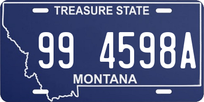 MT license plate 994598A