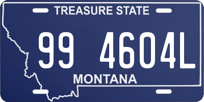 MT license plate 994604L