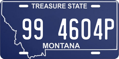 MT license plate 994604P
