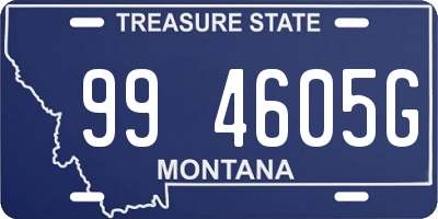 MT license plate 994605G