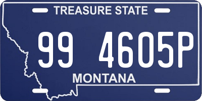 MT license plate 994605P