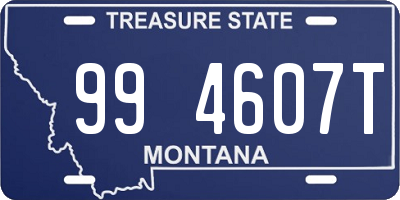 MT license plate 994607T