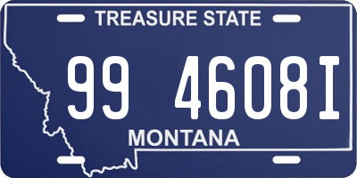 MT license plate 994608I