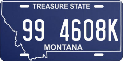 MT license plate 994608K