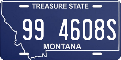 MT license plate 994608S