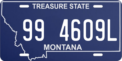 MT license plate 994609L