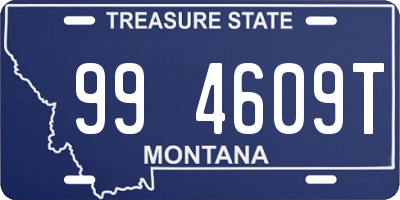 MT license plate 994609T