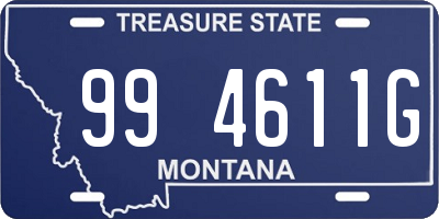 MT license plate 994611G