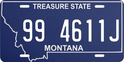 MT license plate 994611J