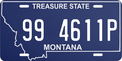 MT license plate 994611P