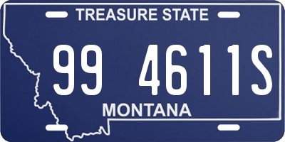 MT license plate 994611S