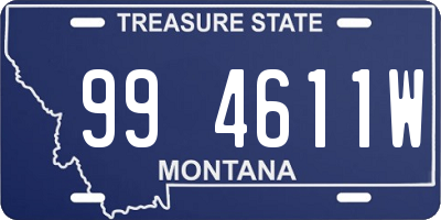 MT license plate 994611W