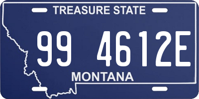 MT license plate 994612E