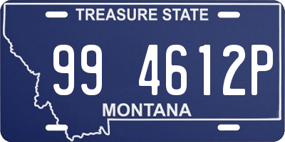 MT license plate 994612P