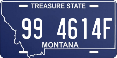 MT license plate 994614F