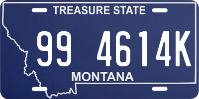 MT license plate 994614K