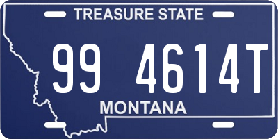 MT license plate 994614T