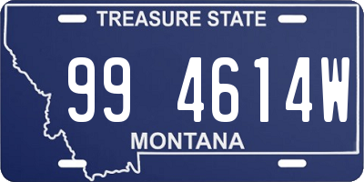 MT license plate 994614W