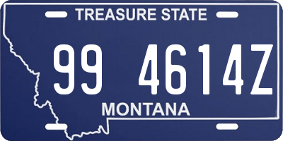 MT license plate 994614Z