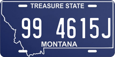 MT license plate 994615J