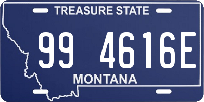 MT license plate 994616E