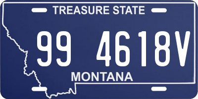 MT license plate 994618V